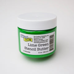 Stencil Butter - Lime Green 2oz.