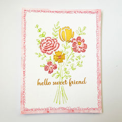 TCW6062 Layered A2 Floral Bouquet Stencil