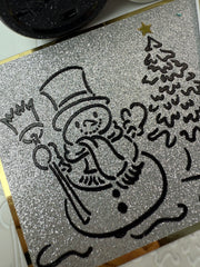 Toasty Snowman Layered Stencil