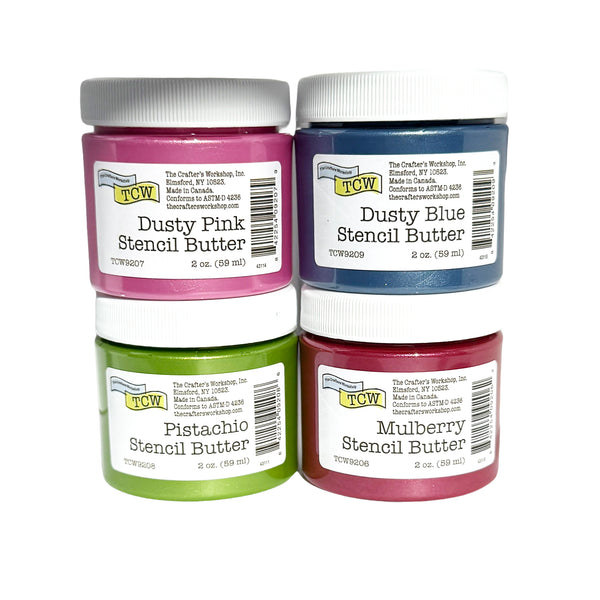 TCW9216 Stencil Butter 4 Pack- Cottage Garden