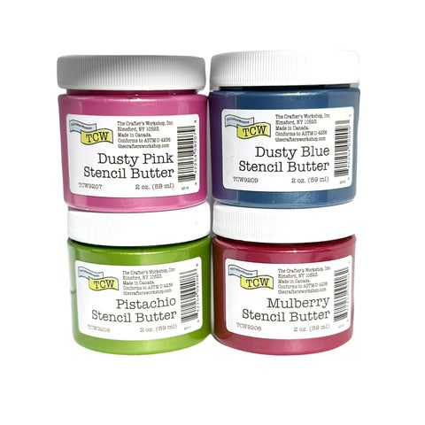 TCW9216 Stencil Butter 4 Pack- Cottage Garden