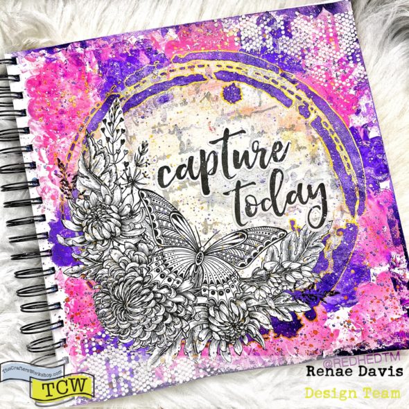 Capture Today Art Journal Page by Renae Davis