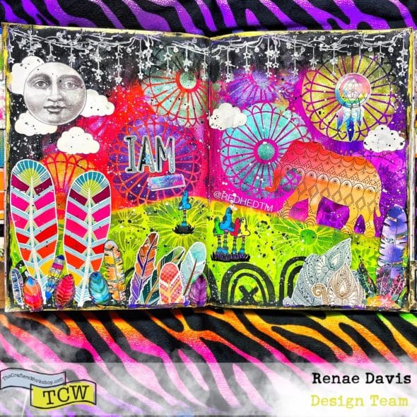 Bohemian Bliss Mixed Media Art Journal by Renae Davis